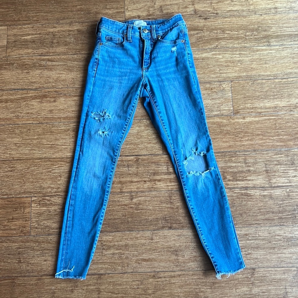 Blue Distressed Denim